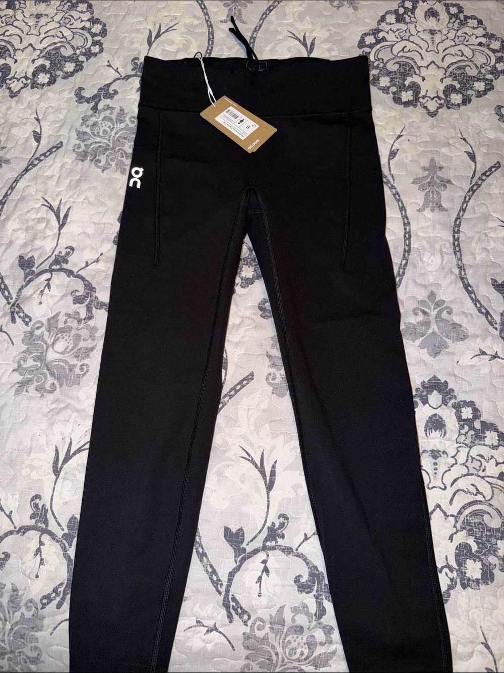 On Running Kids Black Performance Leggings